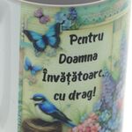 Personalized Teacher Mug 350ml – Floral Ceramic Mug with Flowers 6