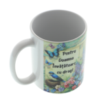 Personalized Teacher Mug 350ml – Floral Ceramic Mug with Flowers 7