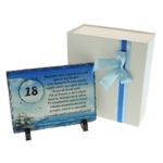 Cadou Majorat Băiat personalizat pe piatră ardezie 4