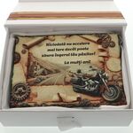 Cadou Motociclist personalizat pe piatra naturala 2