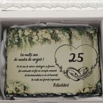 Ezüstlakodalom személyre szabott ajándék – Természetes kövön 3