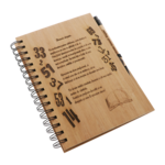 Cadou pentru Diriginte Agenda Bambus cu Pix Personalizat 3