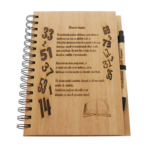 Cadou pentru Diriginte Agenda Bambus cu Pix Personalizat 2