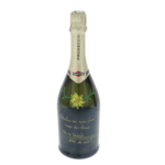 Cadou pentru nasi Prosecco cu 2 pahare pictate 5