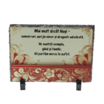 Cadou Personalizat pentru Nași – Placă din Piatră Naturală de Ardezie 14×19 cm 3