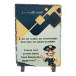 Cadou polițist haios personalizat pe piatră naturală 2