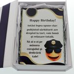 Cadou polițist personalizat pe piatră ardezie 4