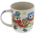 Ceramic mug with owls 3