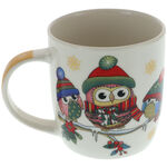 Ceramic mug with owls 4