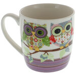 Colored mug with owls 4