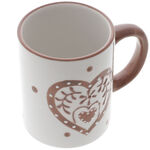 Brown heart-shaped Mug 1