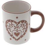 Brown heart-shaped Mug 2