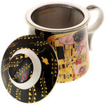 Gustav Klimt Black Strainer Mug 2