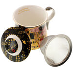 Gustav Klimt Black Strainer Mug 3