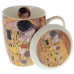 Klimt strainer mug: Kiss 4