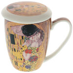 Klimt strainer mug: Kiss 5