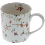 Tea Mug with Colored Flower Decoration 2