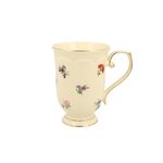 Krém porcelán bögre virágokkal Ecru England 450ml 2