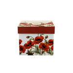 Porcelain mug with infuser and lid Poppies 430ml 2