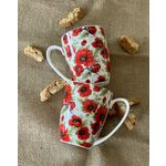 Lina porcelain mug Poppys 360ml 4