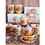 Porcelain cup van Gogh Sunflower 360ml 4