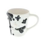 Black and white 400ml reindeer mug 1