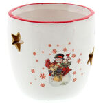 Snow Man Christmas Candle Holder 1