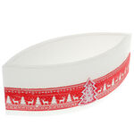 Christmas candle holder red-white 3