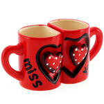 Heart Shaped Pair Mugs 1