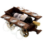 Cart with Wine and Glasses 1