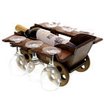 Cart with Wine and Glasses 2