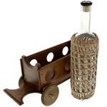 Wooden cart with braided glass 2