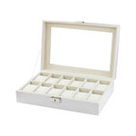 White Watch Holder Box for 12 2