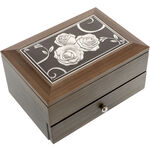 Jewelry Box with Drawer Roses Sidef 1