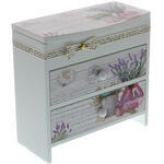 Jewelry Box with Lavender and 2 Drawers 1