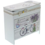 Lavender Jewelry Box with 2 Drawers 1