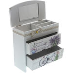 Lavender Jewelry Box with 2 Drawers 2