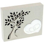 Illuminated box tree of life wedding rings 1