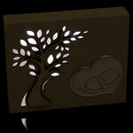 Illuminated box tree of life wedding rings 5