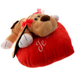 Big puppy on Heart Pillow 1