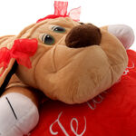 Big puppy on Heart Pillow 4