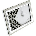 Silver Plated Clock Italian Pattern 2