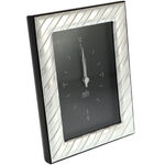 Silver Lines Desk Clock