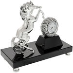 Highclass Silver Horse desk clock 2