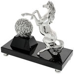 Highclass Silver Horse desk clock 4