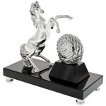 Highclass Silver Horse desk clock 6