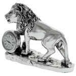 Highclass Silver Lion desk clock 2