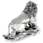 Highclass Silver Lion desk clock 4