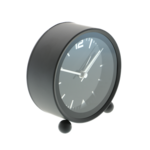 Ceas cu alarma Moray Retro metalic negru 10cm 3