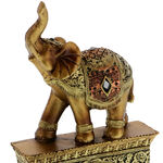 Fireplace table clock with elephant 4